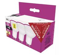 EMOS Bombilla LED Classic MR16, GU10, 8.4W, Blanco Cálido (Pack de 3 uds.)
