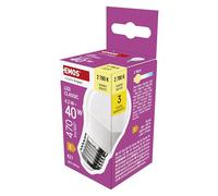 EMOS Bombilla LED Mini Globe, 4,2 W reemplazo para 40 W, mini E27, 470 lm, blanco cálido 2700 K, 30000 h, CRI 80 mínimo, 150°