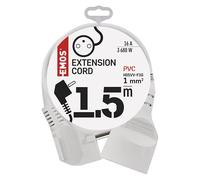 Emos Cable alargador 1,5 m - Blanco, NFL de 001 e0111