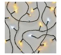 EMOS Cadena de luces LED blanco cálido + blanco frío para interior y exterior, 12 m de largo, cadena de luces de Navidad con 120 LED, función de temporizador de 6 horas, fuente de alimentación y