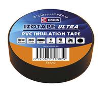 Emos Cinta Aislante PVC 19 mm/10 m, Negro, 19/10 cerna
