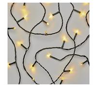 EMOS D4FW03 - Cadena de luces LED de 8,4 m, cable negro con 120 luces LED, temporizador de 6/18 h, funciona con pilas (3 x AA), 10.000 h, IP44, para interiores y exteriores, D4FW03