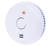 EMOS Detector de Humo/Detector de Incendios/Detector de Incendios para Montaje en Pared, Sensor fotoeléctrico, señal acústica de 85 dB, Aviso de Advertencia LED óptico, 10 años de Vida útil, batería