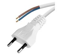 Emos Flexo de Cable de PVC 2 x 0,5 mm, 2 m, Color Blanco, KF de H1 h03vvh2 de F hy020 de F