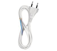 Emos Flexo de Cable de PVC 2 x 0,75 mm, 2 m, Color Blanco, KF de H1 h03vvh2 de F hy020 de F