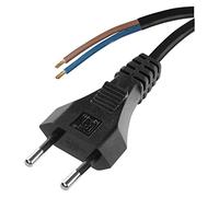 Emos Flexo de Cable de PVC 2 x 0,75 mm, 2 m, Negro, KF de H1 h03vvh2 de F hy020 de F