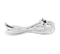 Emos Flexo de Cable de PVC 3 x 0,75 mm, 3 m, Color Blanco, KF de CR2 H05VV-F F3 hy005 de F