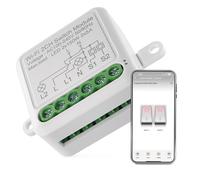 EMOS GoSmart - Módulo de interruptor de luz WiFi inteligente con aplicación, interruptor de relé empotrado para control remoto, control por voz de la iluminación con Alexa y Google Home, para