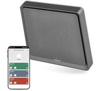 EMOS GoSmart Smart Home - Interruptor de escena portátil con pantalla LED y aplicación, ZigBee, funciona con pilas, 1 botón, 3 escenas, controla ilimitadamente muchos dispositivos inteligentes o