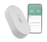 EMOS GoSmart - Termómetro inteligente con aplicación - Rango de temperatura interior de -20 °C a +60 °C - Unidad de temperatura ajustable °C/°F - Incluye batería - Compatible con Google Home y Alexa -