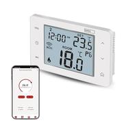 EMOS GoSmart termostato Inteligente WiFi, calefacción/refrigeración, App Tuya, Alexa, Google, IP, Ahorro energía, Montaje Sencillo, Blanco