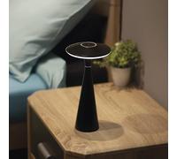 EMOS JASON - Lámpara de mesa LED con batería (2,2 W, brillo 180 lm, batería de iones de litio de 2200 mAh, duración de 50 h, diseño, resistente al agua (IP44), intensidad regulable, color de luz