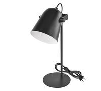 EMOS - Lámpara de escritorio de diseño NINA de metal con casquillo E27 - Lámpara de mesa vintage para bombilla E27 - Lámpara de noche con cable de 150 cm y enchufe europeo - Lámpara de lectura sin