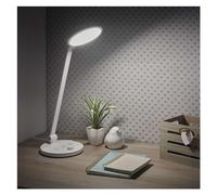 EMOS Lámpara de escritorio LED Charles, lámpara de mesa con 80 ledes, potencia 7,6 W, luminosidad 550 lm, plegable e inclinable, temperatura de color ajustable, atenuación gradual, cable de 1,3 m con