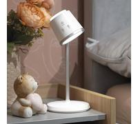 EMOS Lámpara de Mesa LED Abbie 6 W, Brillo 300 LM, batería de Iones de Litio de 1500 mAh con 33 Horas de duración, lámpara Multifuncional 4 en 1, Regulable, Color de luz Ajustable, Cable de Carga USB