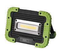 EMOS Lámpara de trabajo LED recargable con banco de energía – 600 lm, 3000 mAh, 3,5 h – Negro/Verde