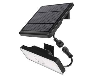EMOS - Lámpara solar LED SUNNO para exterior con detector de movimiento - Aplique solar para casa/jardín con cable de 1,8 m - Alcance del sensor de 120° 6m - 3 modos de luz, brillo máx. 1300 lm,