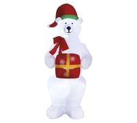 EMOS LED: Oso polar con decoración navideña, inflable, 240 cm, apto para interiores y exteriores, luz blanca fría, modelo DCFC15