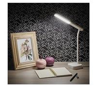 EMOS LUCY - Lámpara de escritorio con batería recargable mediante USB, duración de 96 horas, potencia 2 W, brillo 100 lm, inalámbrico, flexible, atenuación continua, cable de carga USB de 1 m, color