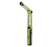 EMOS - Luz de trabajo LED recargable plegable con banco de energía - 670 lm, máx. 40 m - 3 modos de iluminación - 10 horas - Cable USB - Para aficionados y exteriores - verde y negro