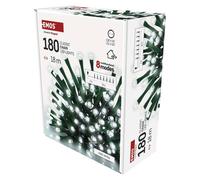 EMOS Luz Navidad 180 LEDS 6W 18 Metros con Temporizador Color Blanco Frio