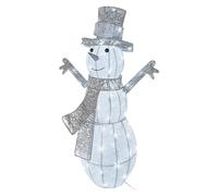EMOS - Muñeco de Nieve Elegante con 80 LED y Temporizador para Interior y Exterior, Figura de muñeco de Nieve de 82 cm con Guirnalda Luminosa, decoración navideña Brillante para