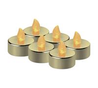 EMOS Pack de 6x Vela Candelita Gold LED Decoracion, CR2032, Vintage