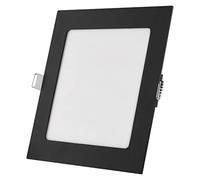 EMOS Panel LED de 12,5 W, cuadrado 1050 lm, empotrable, plafón de 17 x 17 cm, extraplano, profundidad de montaje de 2,1 cm, 3 colores de luz ajustables, blanco cálido neutro (3000 - 4000 K), incluye