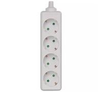 EMOS Regleta sin Cable, Tomas SCHUKO, IP20 - 4 Tomas