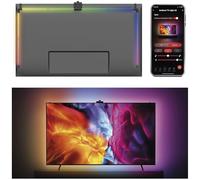 EMOS - Retroiluminación inteligente para TV de 65" (164 cm) - Tubo de luz LED RGBIC desmontable para televisor, con cámara - Brillo 610 lm - Conectividad WiFi, control por aplicación, asistente de voz