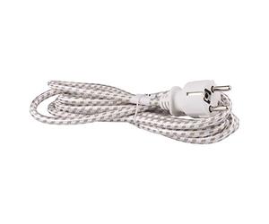 Emos S00003 - Cable (masculino, 2.4 m, 250 V, 10 A, Color blanco, 270 g)