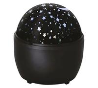 EMOS Stars DCPW06 - Proyector LED decorativo para techo y pared, funciona con USB o pilas (3 pilas AA), vida útil de 10.000 horas, IP20 para interiores, DCPW06, color negro