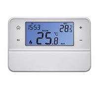 Emos Termostato de ambiente digital compatible con OpenTherm, programable, cableado, de montaje en superficie, blanco, 12,6 x 8,4 x 2,6 cm