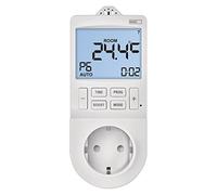 EMOS Termostato de Enchufe 2 en 1 y Temporizador, regulador Digital de Temperatura Ambiente y Enchufe Temporizador para calefacción y refrigeración, radiadores, calefacción por Infrarrojos, Acuario,