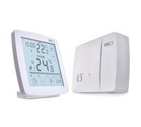 EMOS - Termostato Digital con OpenTherm - Programable - Unidad de Control táctil portátil - Sistemas de calefacción/refrigeración - Control de Temperatura 7-30 °C - Modo Vacaciones, anticongelante