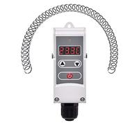 EMOS termostato Digital Manual, conmutación Ajustable, Resorte de Tornillo, 5-80 °C, calefacción/refrigeración, Montaje Superficie, Blanco