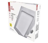 Emos * zd2232 LED Panel S 12 W NW IP20, aluminio, plata, 19 x 17,8 x 4,5 cm