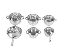 Emoshayoga Juego de Utensilios de Cocina de Acero Inoxidable de 15 Piezas a Prueba de Altas Temperaturas para Deliciosos Platos, Ollas y Sartenes con Tapas, Cucharas de Pala para Cualquier Chef Casero
