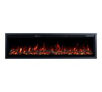 Emotion Flame Regal 182 - Chimenea eléctrica de pared - 182 x 35 x 12 cm - Chimenea LED con calefacción 900/1800 W