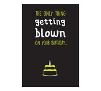 Emotional Rescue Seriously Just Kidding, Tarjeta Felicitacion Cumpleaños para él, The Only Thing Getting Blown On Your Birthday... Tarjeta de Cumpleaños Masculina, Divertida Tarjeta Cumpleaños