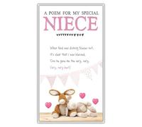 Emotional Rescue Snuggly Bumkins, Blessed, sobrina, tarjeta de cumpleaños, 130 x 235 mm