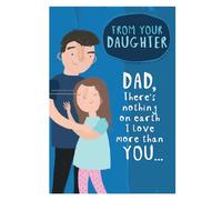 Emotional Rescue Tarjeta de cumpleaños para papá, con texto en inglés There Nothing on Earth I Love More Than You… Dad Birthday Card from Daughter, divertida tarjeta de cumpleaños para papá