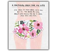 Emotional Rescue Tarjeta de Felicitacion Cumpleaños para Esposa, Divertida Tarjeta de Cumpleaños para Esposa, Ensalada de Papel