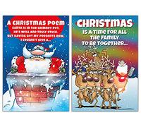Emotional Rescue Tarjetas de Navidad multipaquete, 10 divertidas tarjetas de Navidad, 2 diseños diferentes, paquete de 10 tarjetas de Navidad, divertidas tarjetas de Navidad