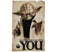 Empire Star Wars Poster Yoda - Póster con diseño de Star Wars (texto en inglés) m. 20 tesa powerstrips