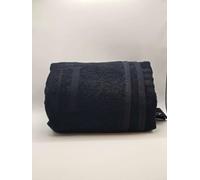 Emporio Armani Toalla de playa EA7 algodón maxi logo tono sobre tono negro