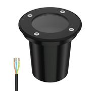 Empotrable de suelo BOLI para exterior IP67 negro redondo 108mm Ø 1x GU10 max.