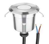 Empotrable de suelo LED AGENA para exterior IP65 acero inoxidable redondo 60mm