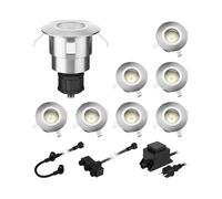 Empotrable de suelo LED Atria para exterior aluminio blanco cálido c/u 14lm