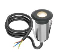 Empotrable de suelo LED GLOX para exterior IP67 antracita redondo 35mm Ø blanco